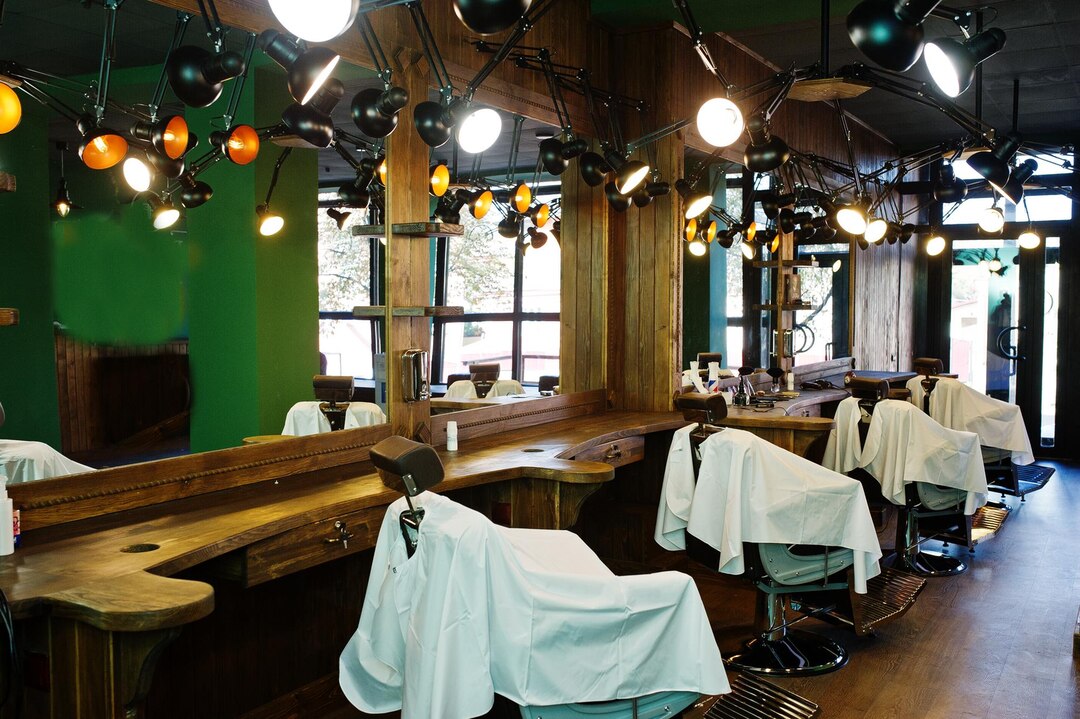 Modern Barber Shop Interior